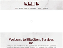 Tablet Screenshot of elitestoneservicesinc.com